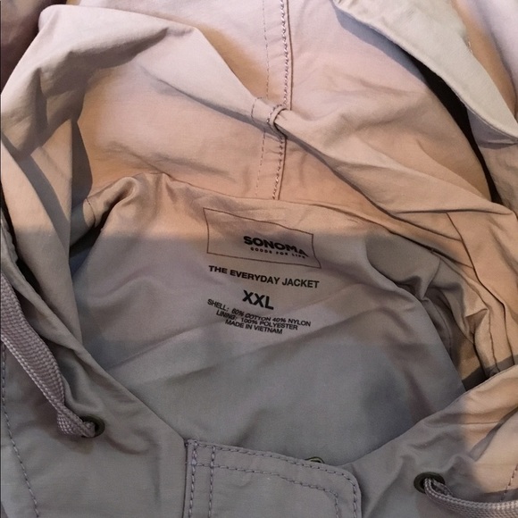 SONOMA Goods for Life XXL NWT windbreaker berry mocha - Picture 6 of 11